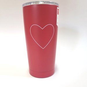 Rae Dunn- HEART- Red Tumbler